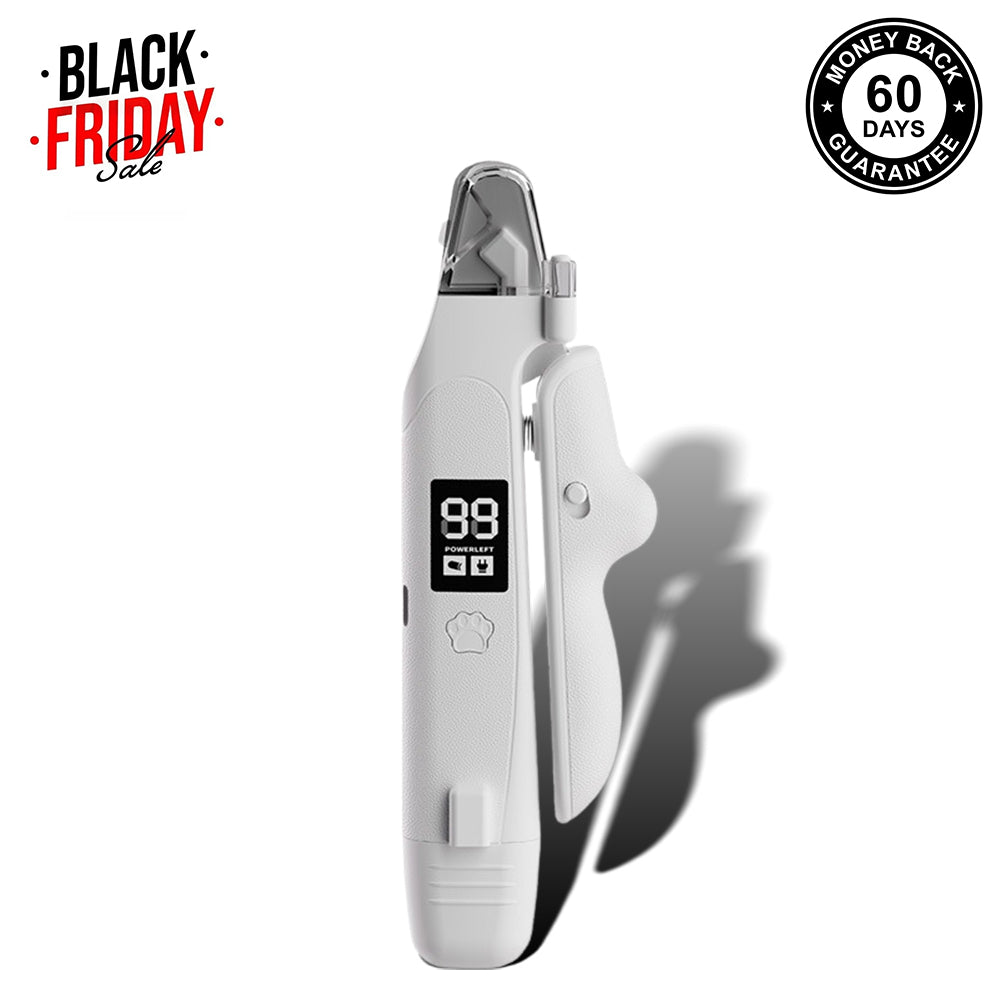 Quiet dog nail grinder specifically designed for anxious pets - CalmClip Pro